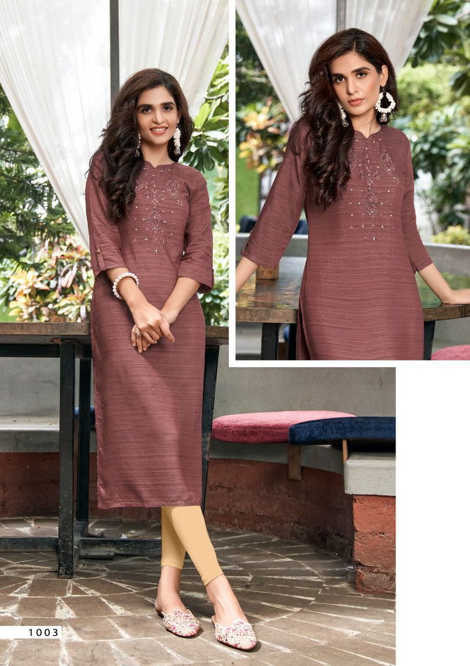 Rose Berry 1 Fancy Rayon Designer Ethnic Wear Latest Kurti Collection